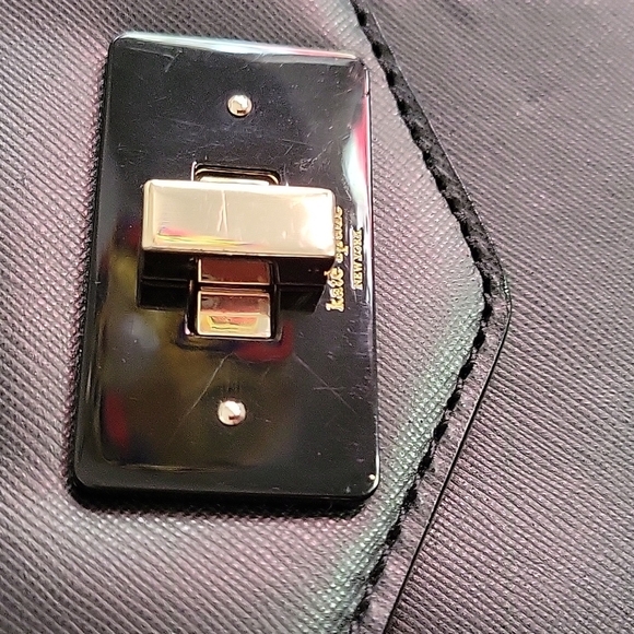 Kate Spade Moonlit Soiree Sonia Black Saffiano Leather Crossbody - Picture 8 of 12